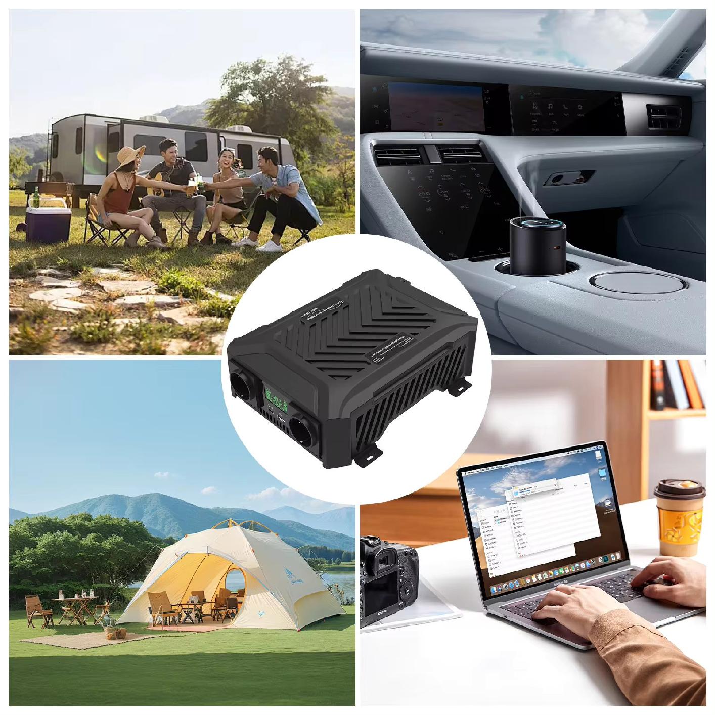 DATOU BOSS Puhdas Siniaaltoinvertteri 12V / 24V 1200W / 2300W