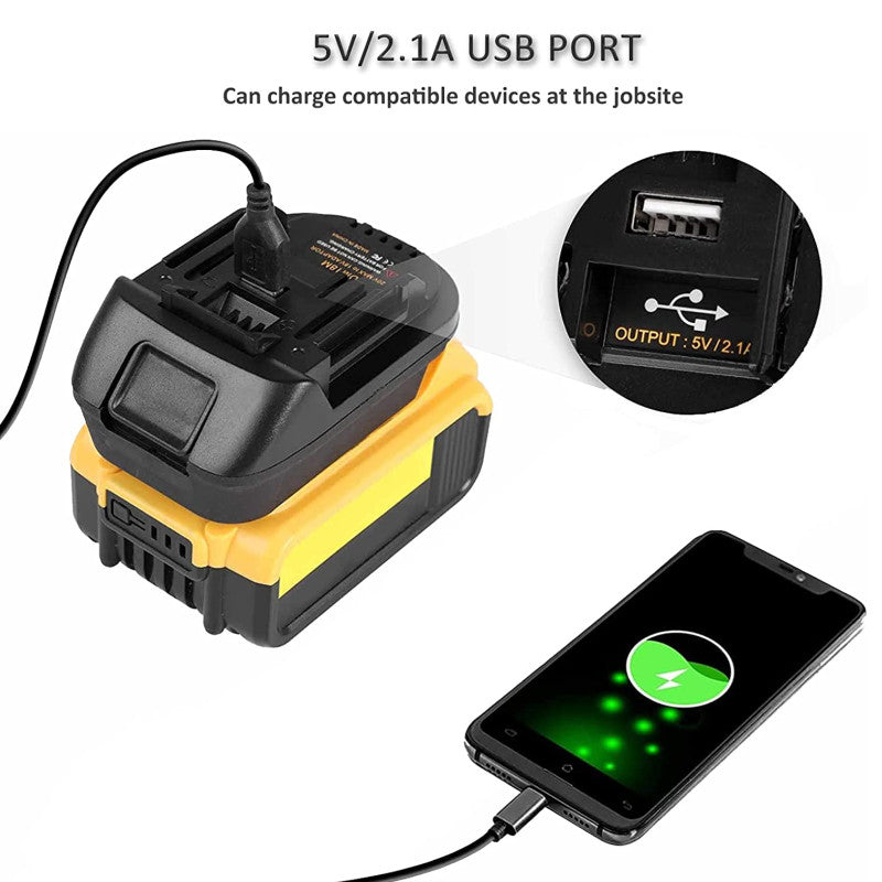Milwaukee \ Dewalt - Makita Li-ion Akku adapteri