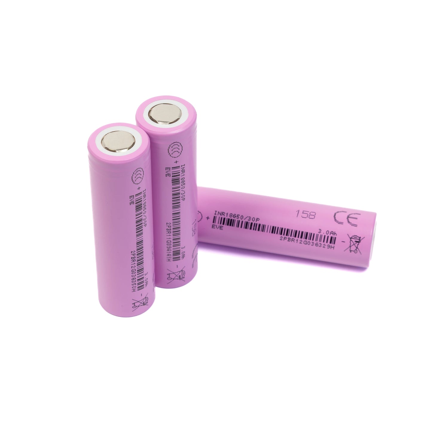 EVE INR18650/30P 3000mAh 30A -Li-ion Akkukenno (Flat Top)