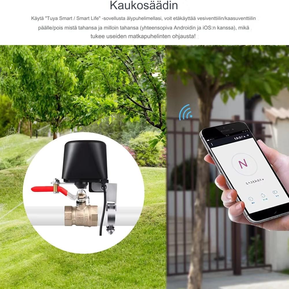 Palloventtiilin moottoroitu flow stop toimilaite Smart Zigbee