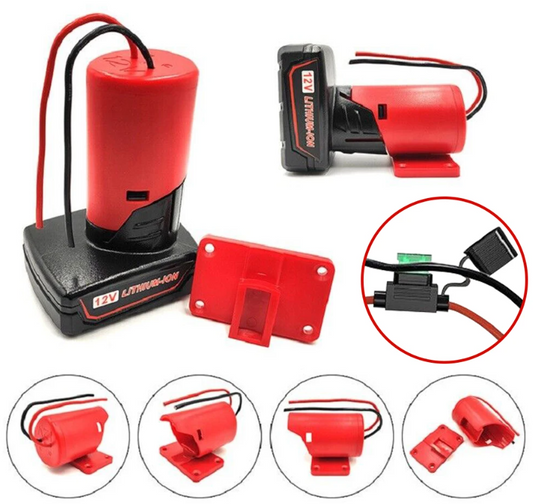 Milwaukee M12 akkuadapteri DC 12V