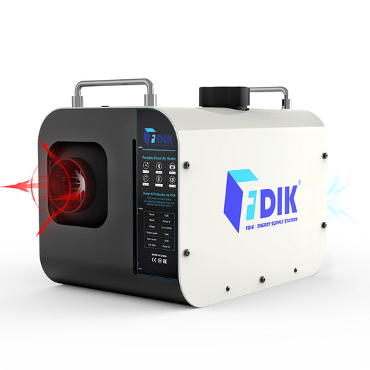 Diesel lämmitin 5Kw 12/24V /230V Kauko-ohjauksella ja bluetooth yhteydellä (Start&Stop)