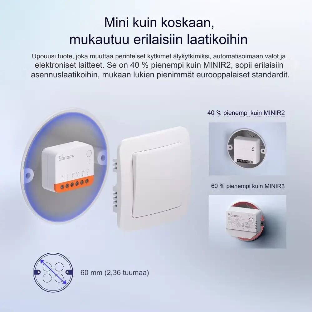 SONOFF /Zbmini L2: Zigbee Älykäs kytkintä kahteen suuntaan