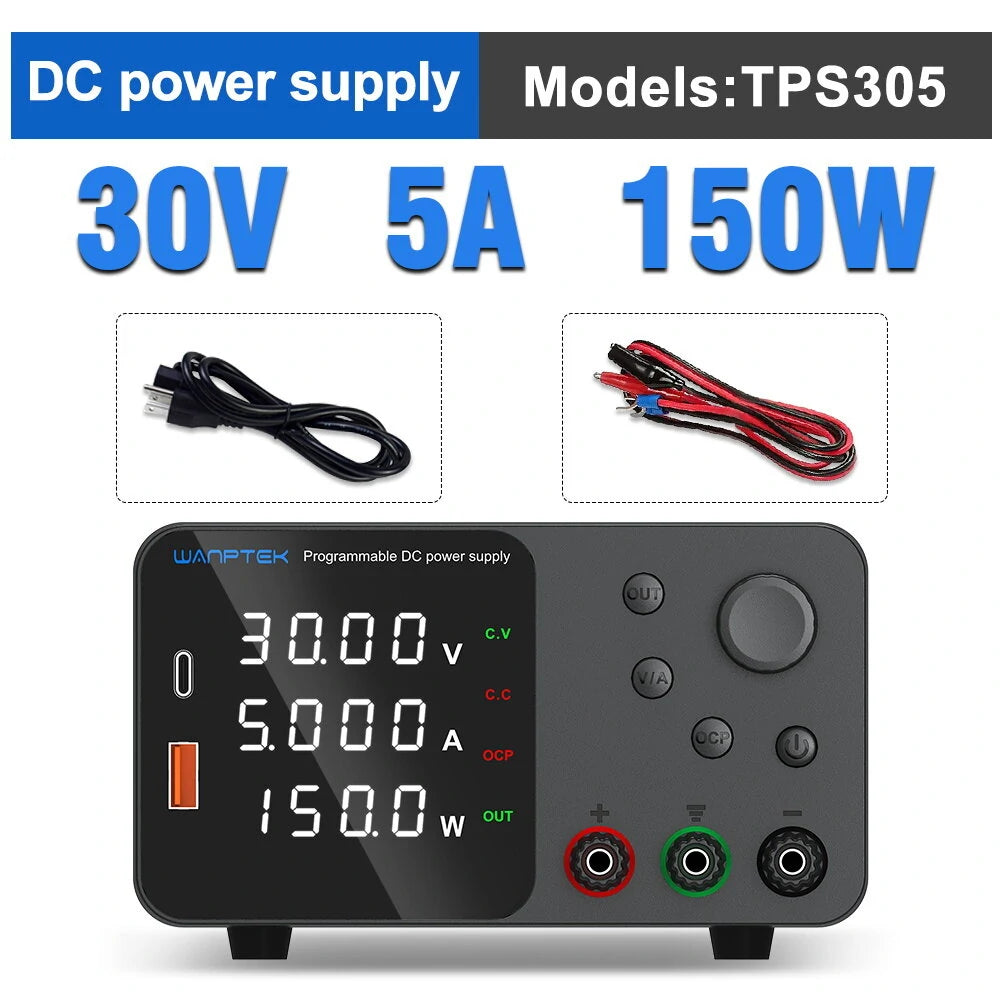 WANPTEK  säädettävä virtalähde 30V 10A - 120V 3A