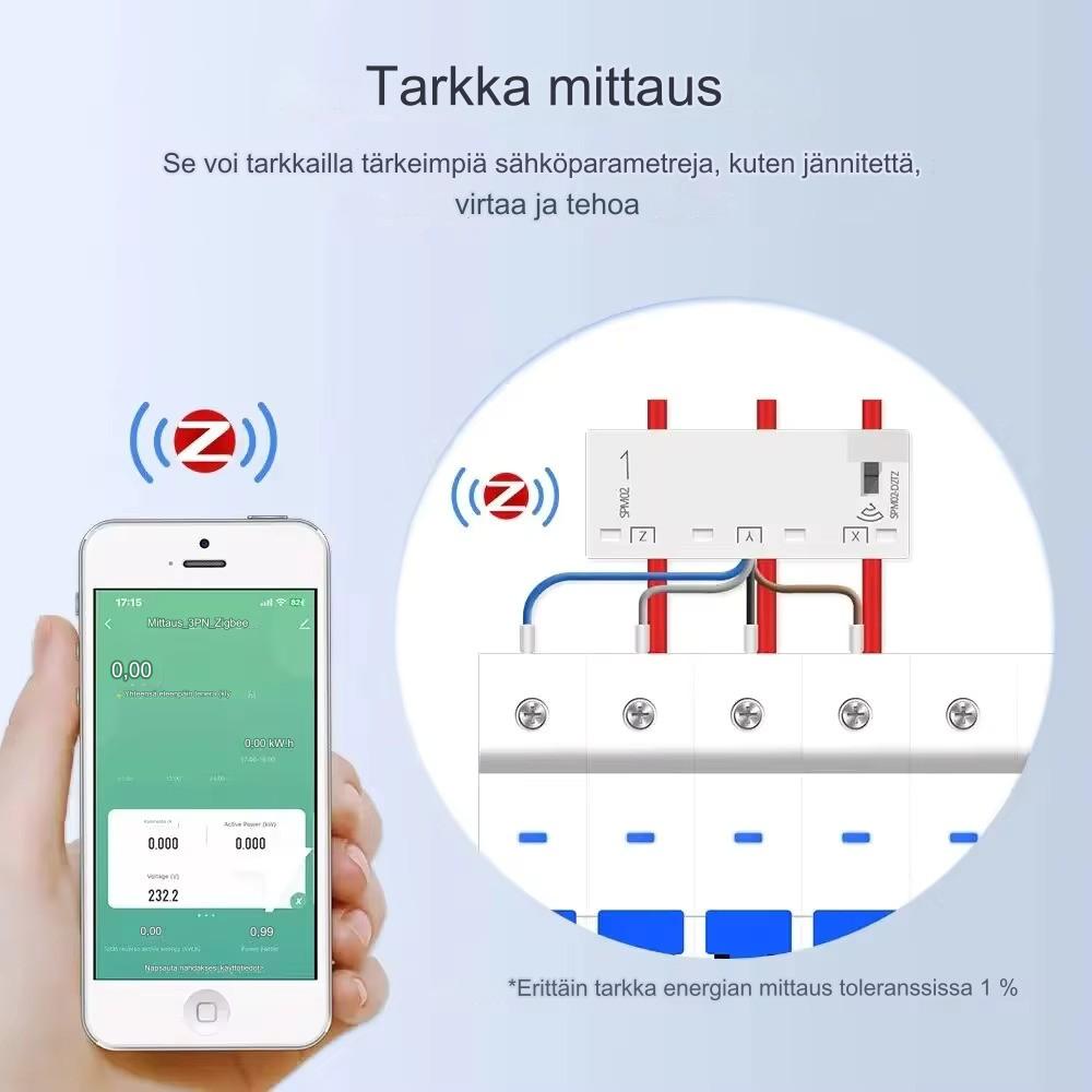 Zemismart Tuya Zigbee Älyenergiamittari 3-vaiheinen