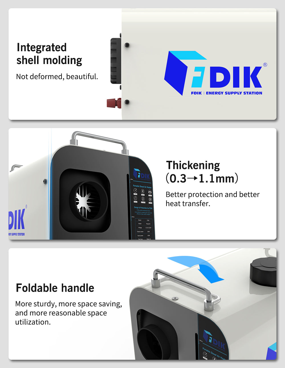 Diesel lämmitin 5Kw 12/24V /230V Kauko-ohjauksella ja bluetooth yhteydellä (Start&Stop)