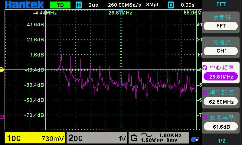 Hantek DSO2D15 digitaalinen tallennusoskilloskooppi 150MHz 1GSa/s, sekä signaaligeneraattori