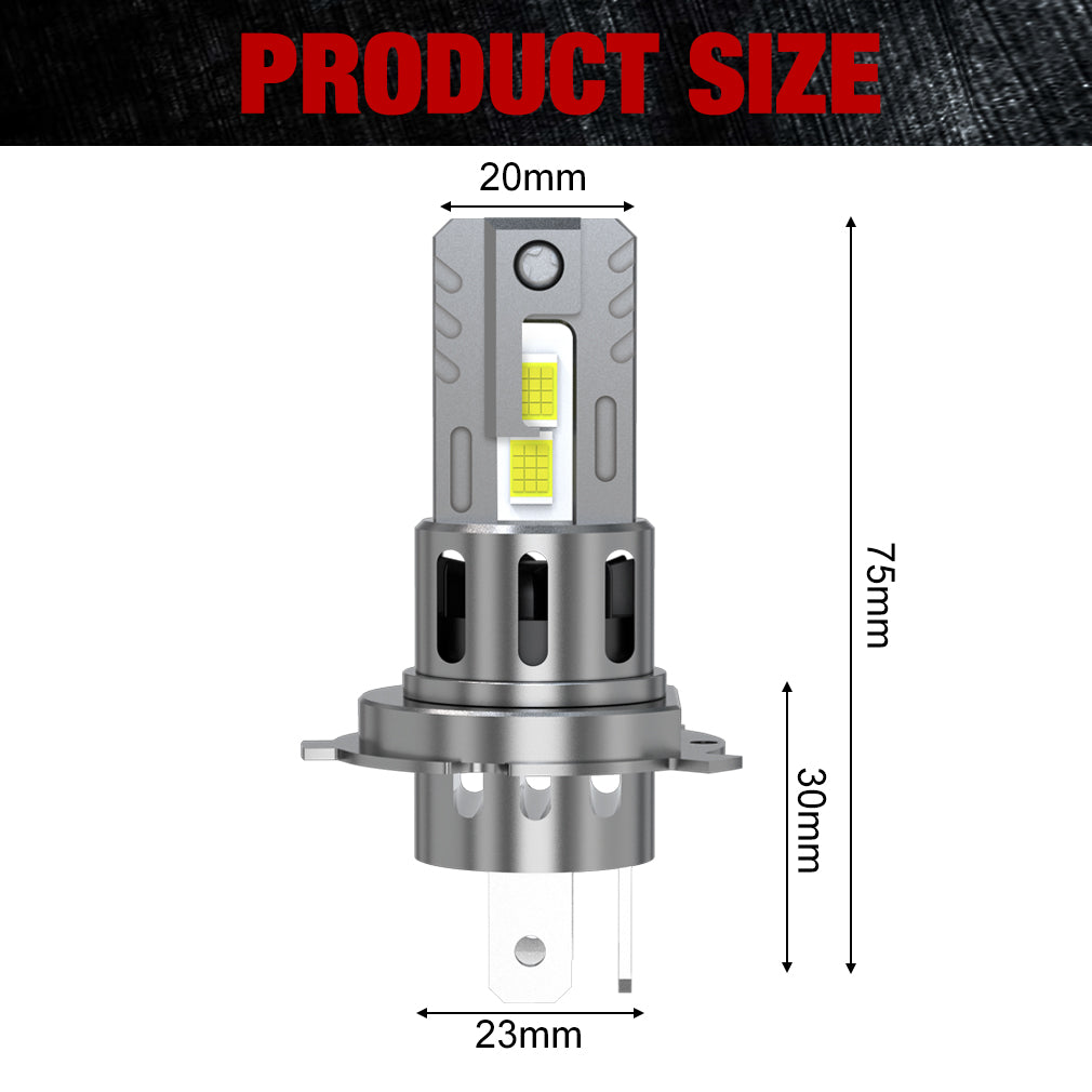 XStorm H4 Led polttimot 1:1