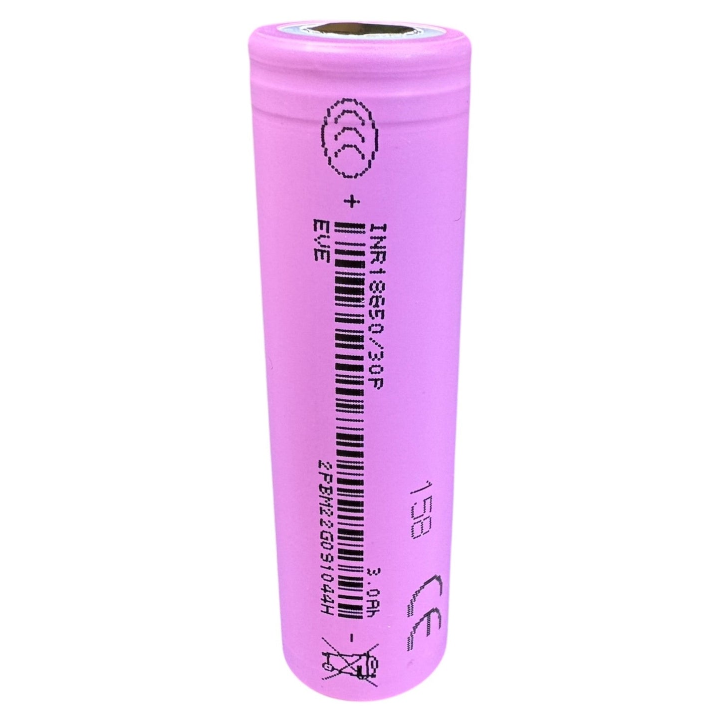 EVE INR18650/30P 3000mAh 30A -Li-ion Akkukenno (Flat Top)