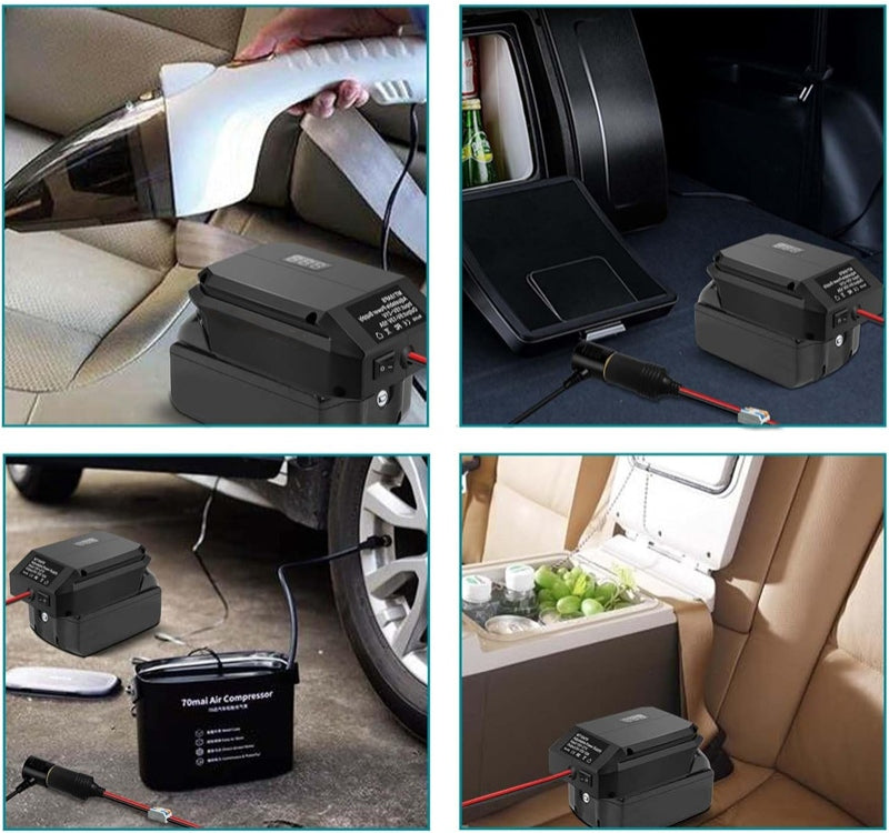 Työkalu-akku 18-20V->12V tupakansytytin adapteri 10A