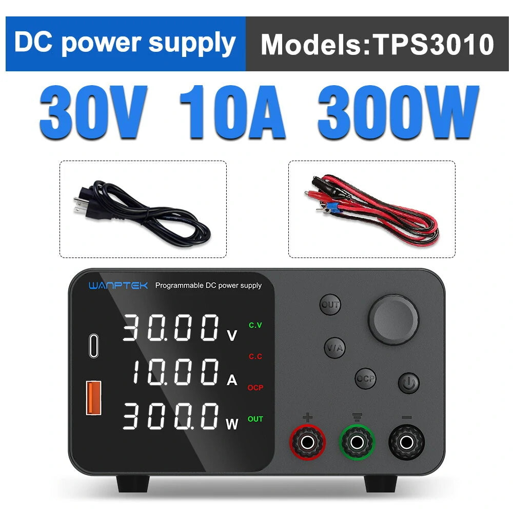 WANPTEK  säädettävä virtalähde 30V 10A - 120V 3A